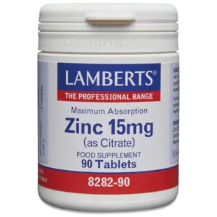 Lamberts Zinc 15mg as Citrate 90 Tablets