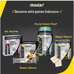 Isostar Endurance+ Energy Sport Gel Énergétique BCAA Fruits Rouges 5 unités