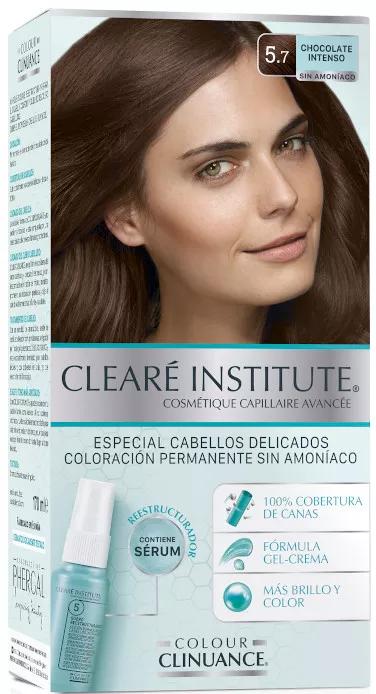 Cleare Institute Colour Clinuance CCheiroação Permanente Clinuance Permanente Cabelos delicados 57 Chocolate Intenso