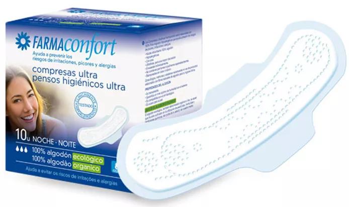 Farmaconfort Compresa Noche con Alas 10 uds