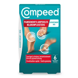 Compeed® - Assortimento di cerotti per vesciche x6