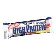 Weider Barra 40% Protein Low Carb Bar Amendoim-Caramelo 1 ud 50g