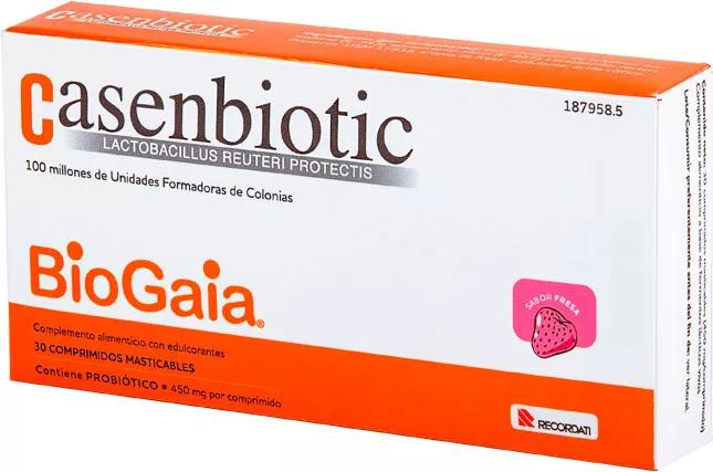 Casen Fleet Casenbiotic Goût Fraise 30 Comprimés