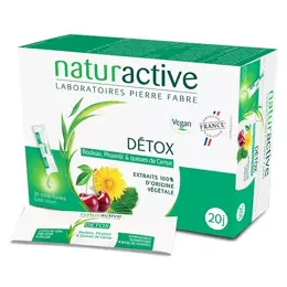 Naturactive Détox Goût Citron 20 sticks fluides