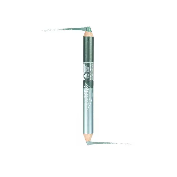 Purobio Cosmetics Eye Pencil Duo Day and Night 02 Kajal Turquoise Emerald Green 2.8g