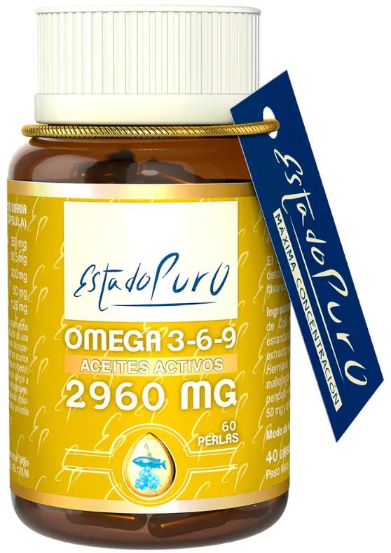 État pur Oméga 3-6-9 2960 mg 60 perles