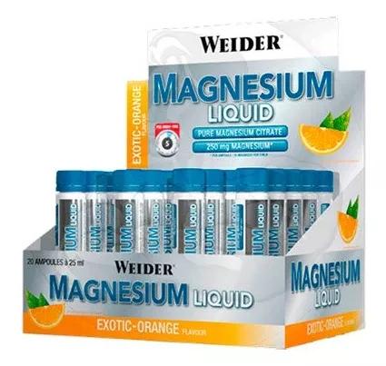 Weider Magnesio Líquido 20 Ampollas