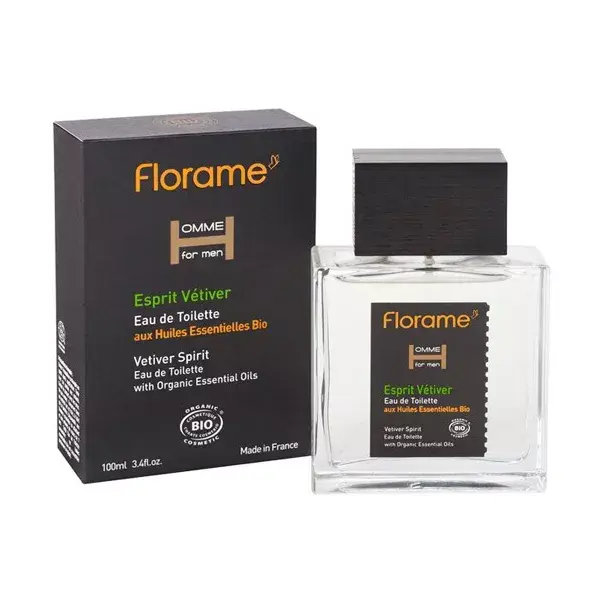 Florame Parfum Eau de Toilette Vetiver Bio 100ml