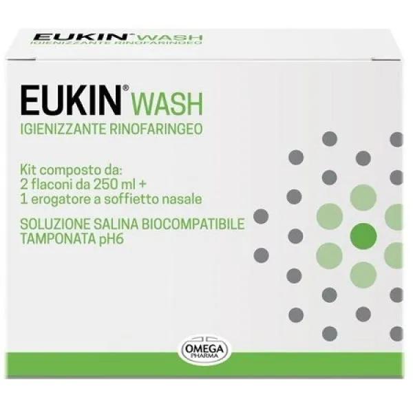 Eukin Wash Igienizzante Rinofaringeo Kit Da 2 Flaconi Da 250 ml