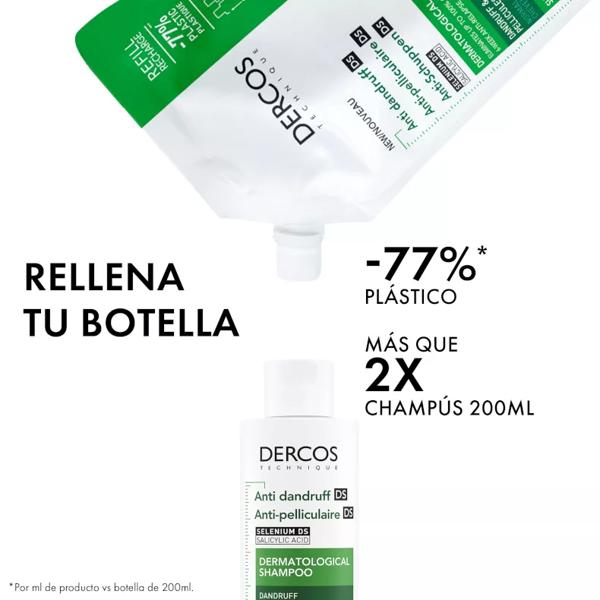 Shampoo Antiforfora Tecnica Vichy Dercos per Capelli Normali e Grassi 390 ml