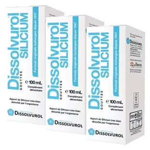 Dissolvurol Silicium Lotto di 3 x 100ml