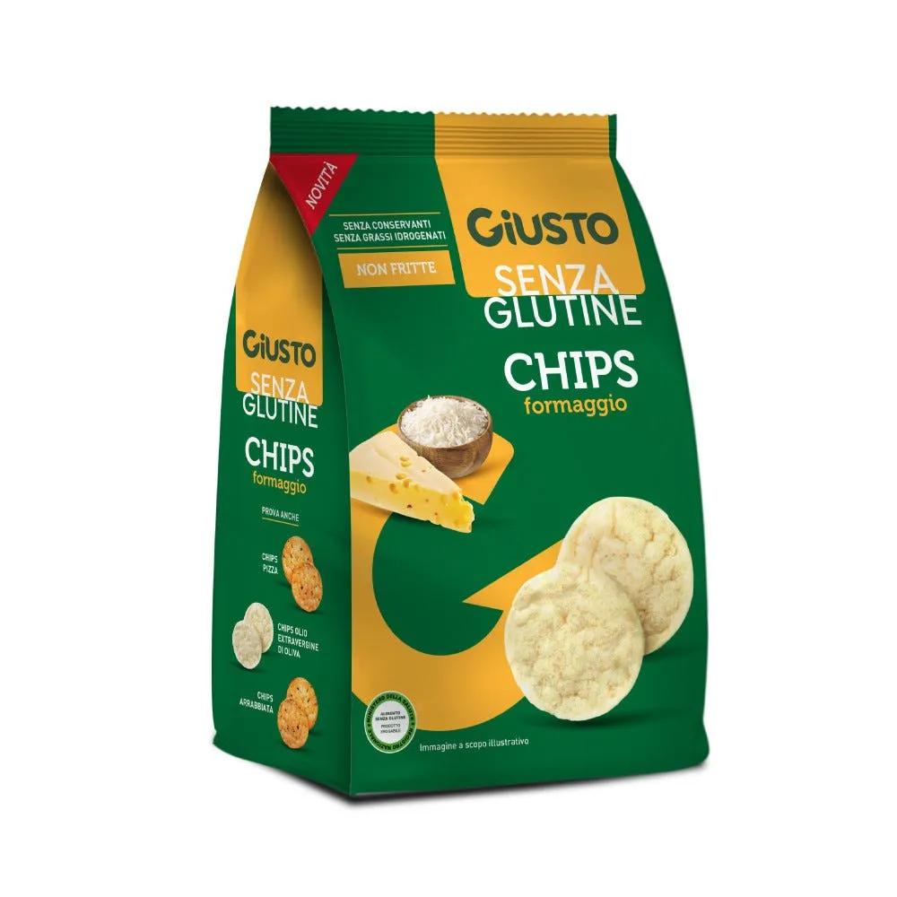 Giusto Senza Glutine Chips al Formaggio Snack Salato 40 g