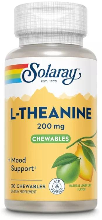 L-Theanine 200 mg Solaray 30 tabletten voor sublinguaal gebruik