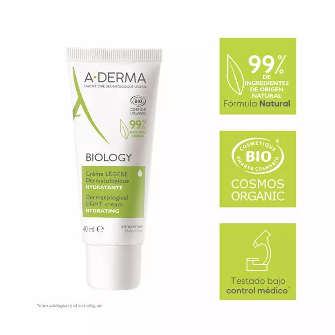 A-Derma Biology Crema Ligera Hidratante 40 ml