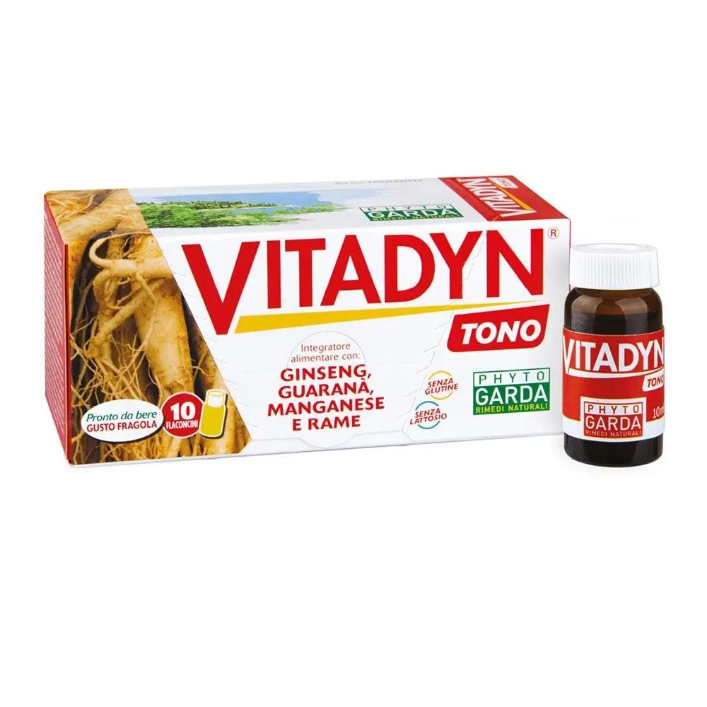 Vitadyn Tono Integratore Contro la Stanchezza Fisica e Mentale 10 Flaconcini 10 ml