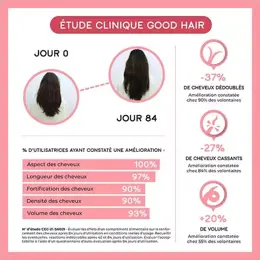 Lashilé Beauty Good Hair Vitamines Boost Cheveux Sublimes Sans Sucres Lot de 3 x 60 gummies