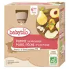 Babybio Fruits Gourde Pomme Poire Pêche +6m Bio 4 x 90g