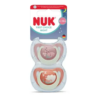 Nuk Ciuccio Starlight Silicone +6m Koala Rosa Stelle Lotto di 2
