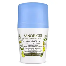 Sanoflore Déodorant Vent de Citrus Roll-On 24h Bio 50ml