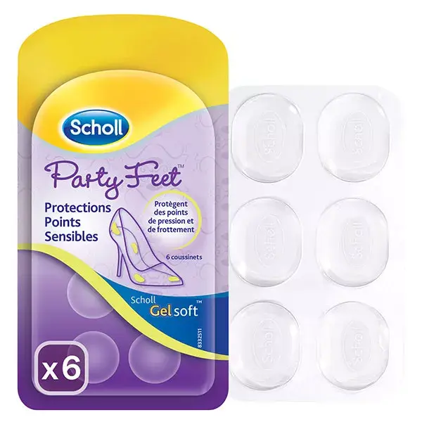 Scholl Party Feet Protections Points Sensibles 6 Coussinets