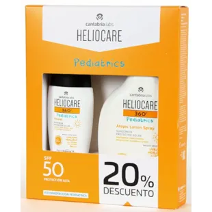 Heliocare 360 Pediatrics Mineral SPF50+ 50 ml + Atopic Skin Spray SPF50+ 250 ml