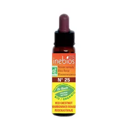 Inebios Fleur de Bach n°25 Red Chestnut - Marronnier Rouge Bio 10ml