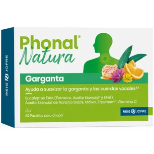 Reig Jofre Phonal Natura Garganta 20 Pastillas