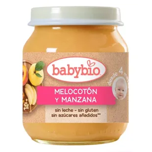 Peach Apple jar BabyBio 0g