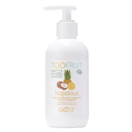 Toofruit Enfant Cheveux Kapidoux Shampoing Dermo Apaisant Ananas Coco Bio 200ml