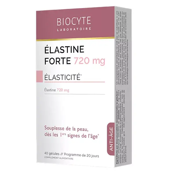 Biocyte Elastine Forte Premiers Signes de l'Age 40 comprimés