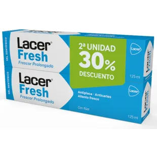 Dentifrice gel Lacerfresh de Lacer 2x125 ml
