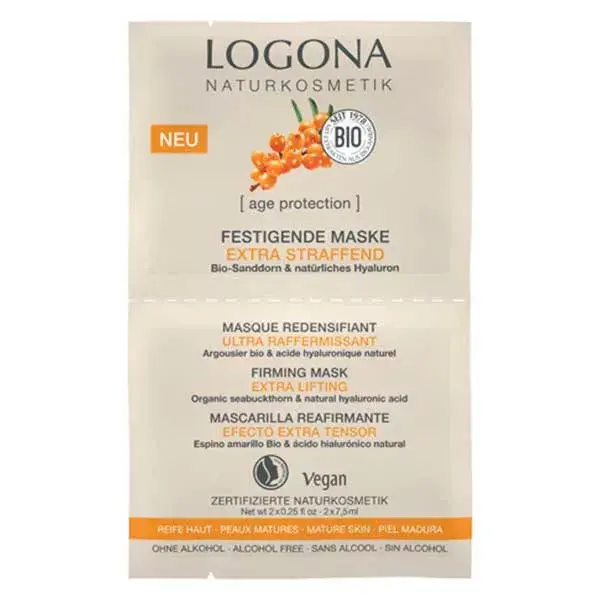 Logona Masque ultra raffermissant age protection 2x7,5ml