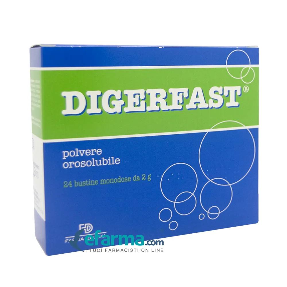 Digerfast Polvere Orosolubile Disturbi Gastrointestinali E Senso Pesantezza 24 Bustine 2 g