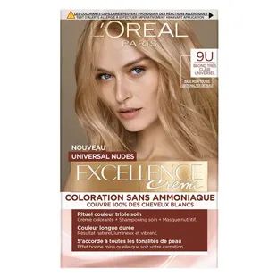 L'Oréal Paris Excellence Crème Universal Nudes Colore per Capelli n. 9 Biondo Chiarissimo