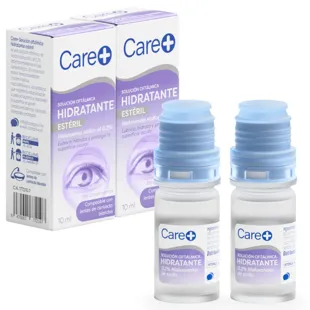 Care+ Soluzione Oftalmica Idratante Collirio Lubrificante 2x10 ml