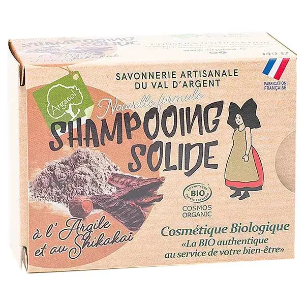 Argasol Organic Solid Clay and Shikakai Shampoo 140g