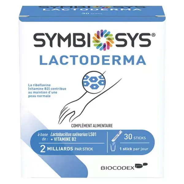Biocodex Symbiosys Lactoderma 30 sticks
