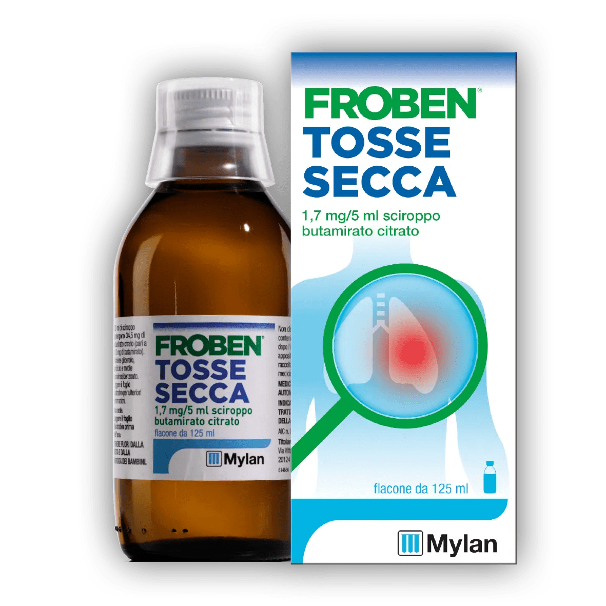 Froben Tosse Secca Sciroppo 1,7 mg/5 ml Butamirato 125 ml