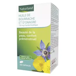 Naturland Huile de Bourrache et d'Onagre 200 capsules