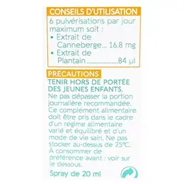 Naturactive Spray Gorge Canneberge Plantain 20ml