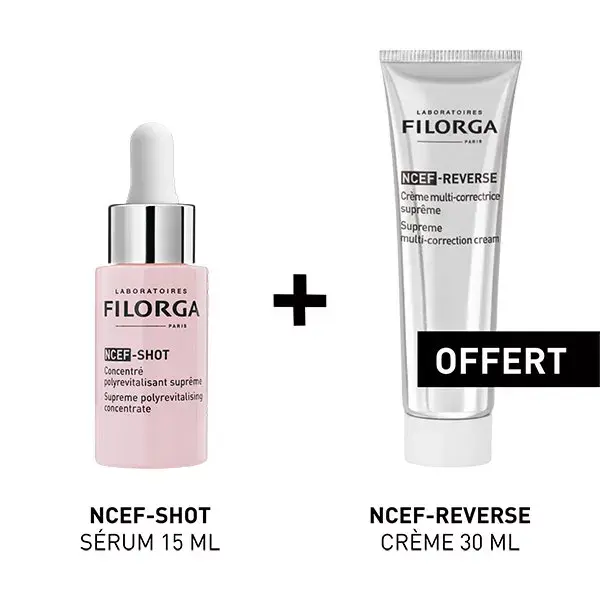 Filorga Duo Ncef-Shot Sérum 15ml + Ncef-Reverse Crème 30ml Offerte