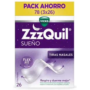 ZzzQuil Sleep Nasal Strips Breathe and Sleep Better 3x26 units