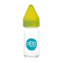 dBb Remond Biberon Jus de Fruit Régul'Air Verre Vert Translucide 110ml