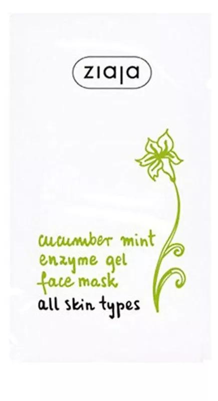 Ziaja Enzymatische Gesichtsmaske mit Gurke und Minze, 7 ml