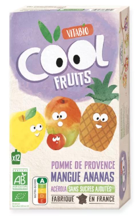 Vitabio Cool Fruits Appel, Mango en Ananas 12x90 gr