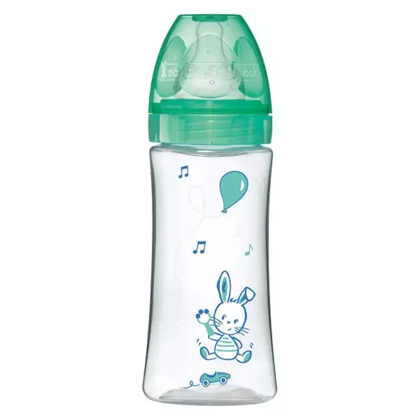Dodie Anti-Colic Bottle Initiation + Flow 3 Green 330ml