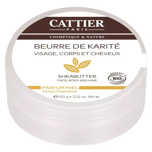 Cattier Beurre de Karité Parfum Miel Bio 100g