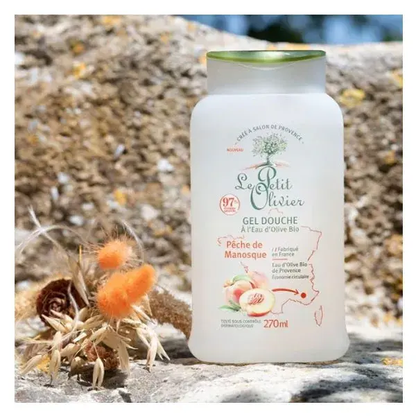 Le Petit Olivier - Shower Gel - Manosque Peach - Soap Free 270ml