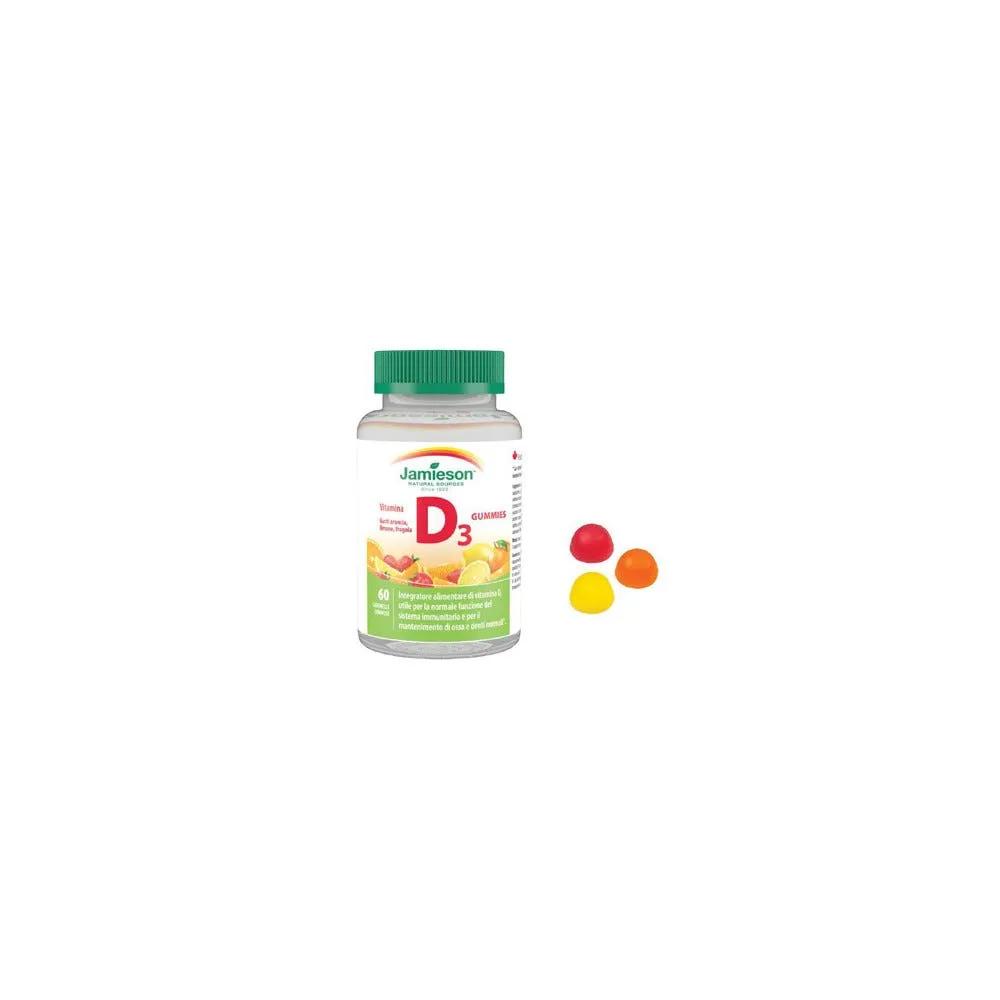 Jamieson Vitamina D Gummies Integratore 60 Caramelle