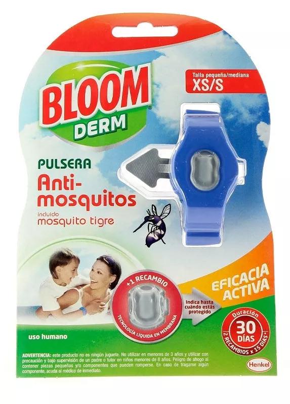 Bloom Pulseira Anti-Mosquitos Crianças Tamanho XS/S + 1 Recarga